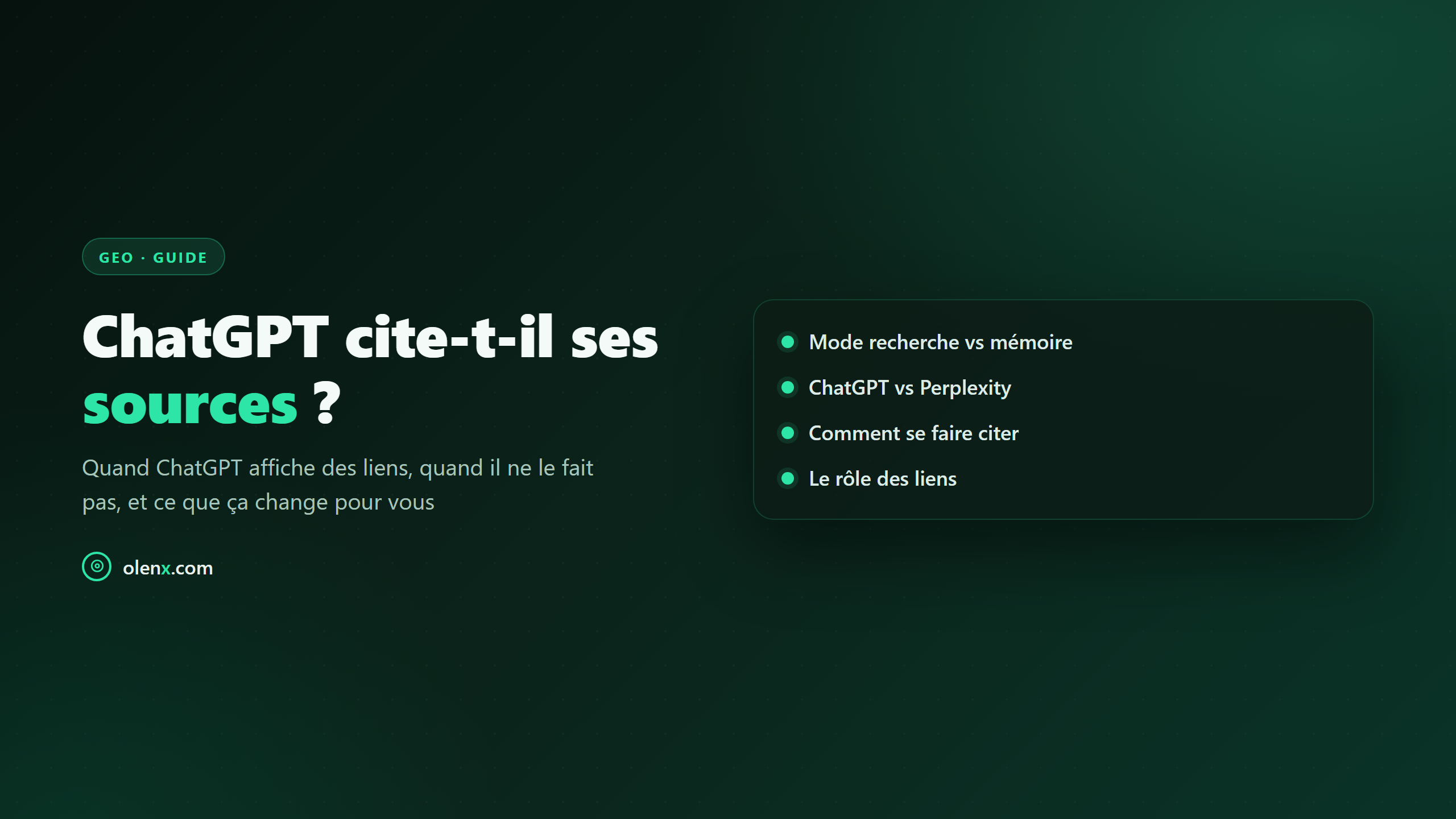 ChatGPT cite-t-il ses sources ?