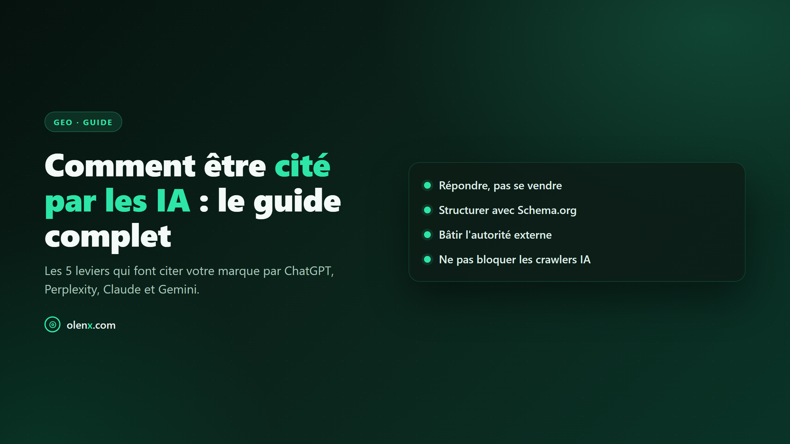 Comment être cité par les IA : le guide complet