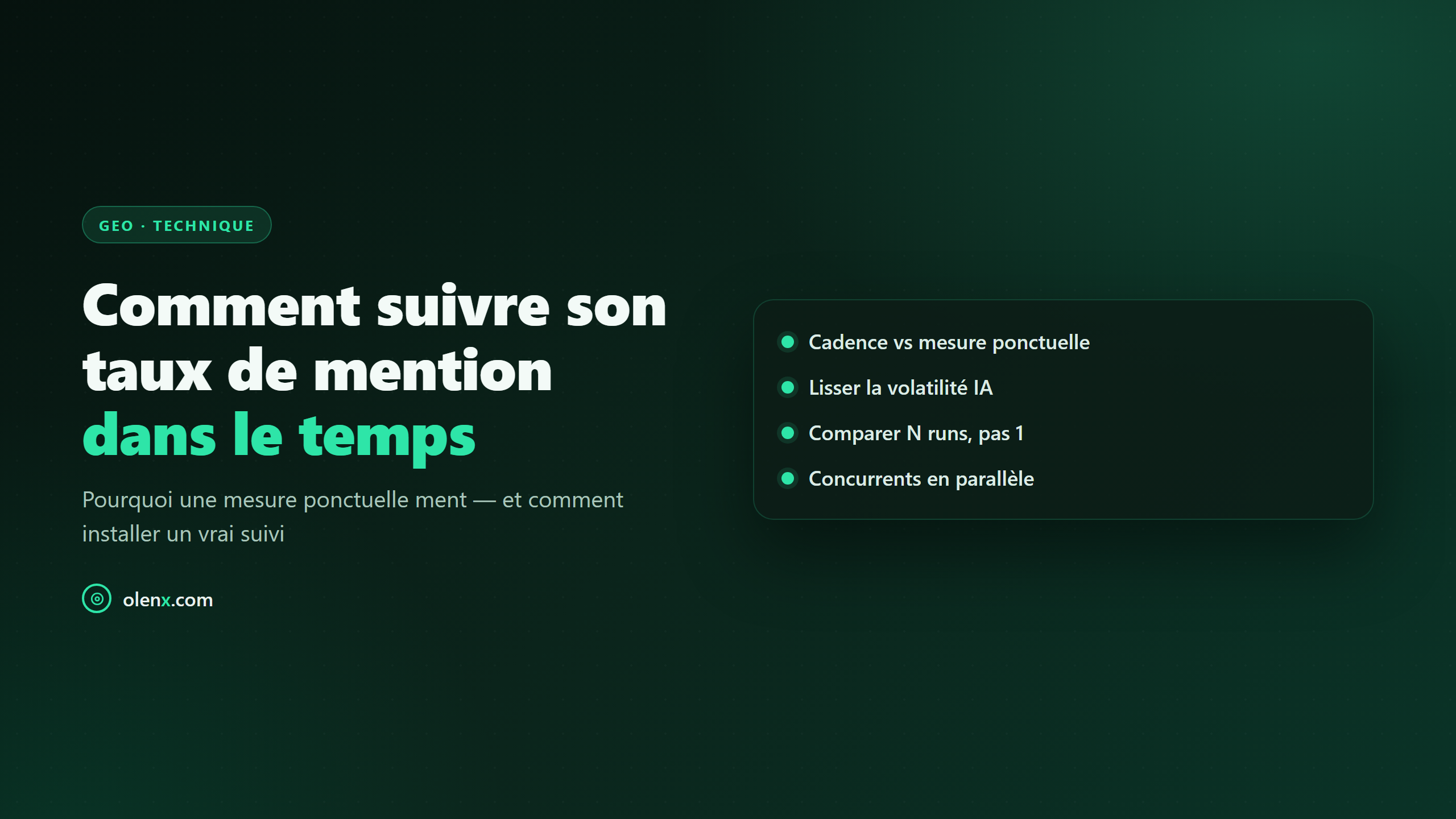 Comment suivre son taux de mention dans le temps