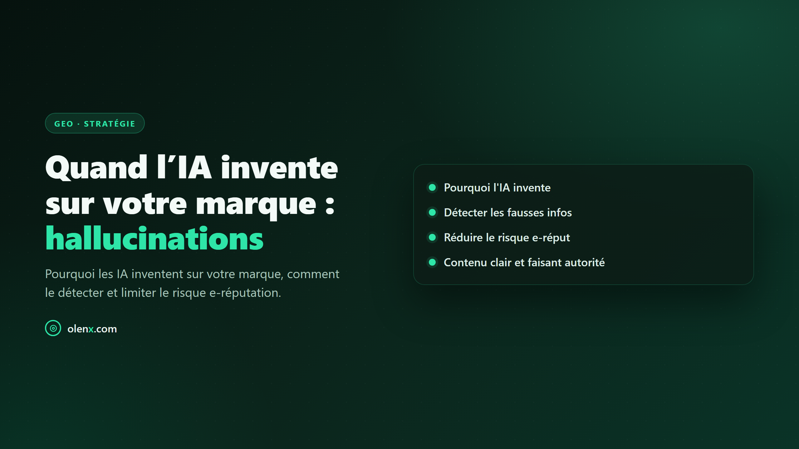 Quand l’IA invente sur votre marque : hallucinations