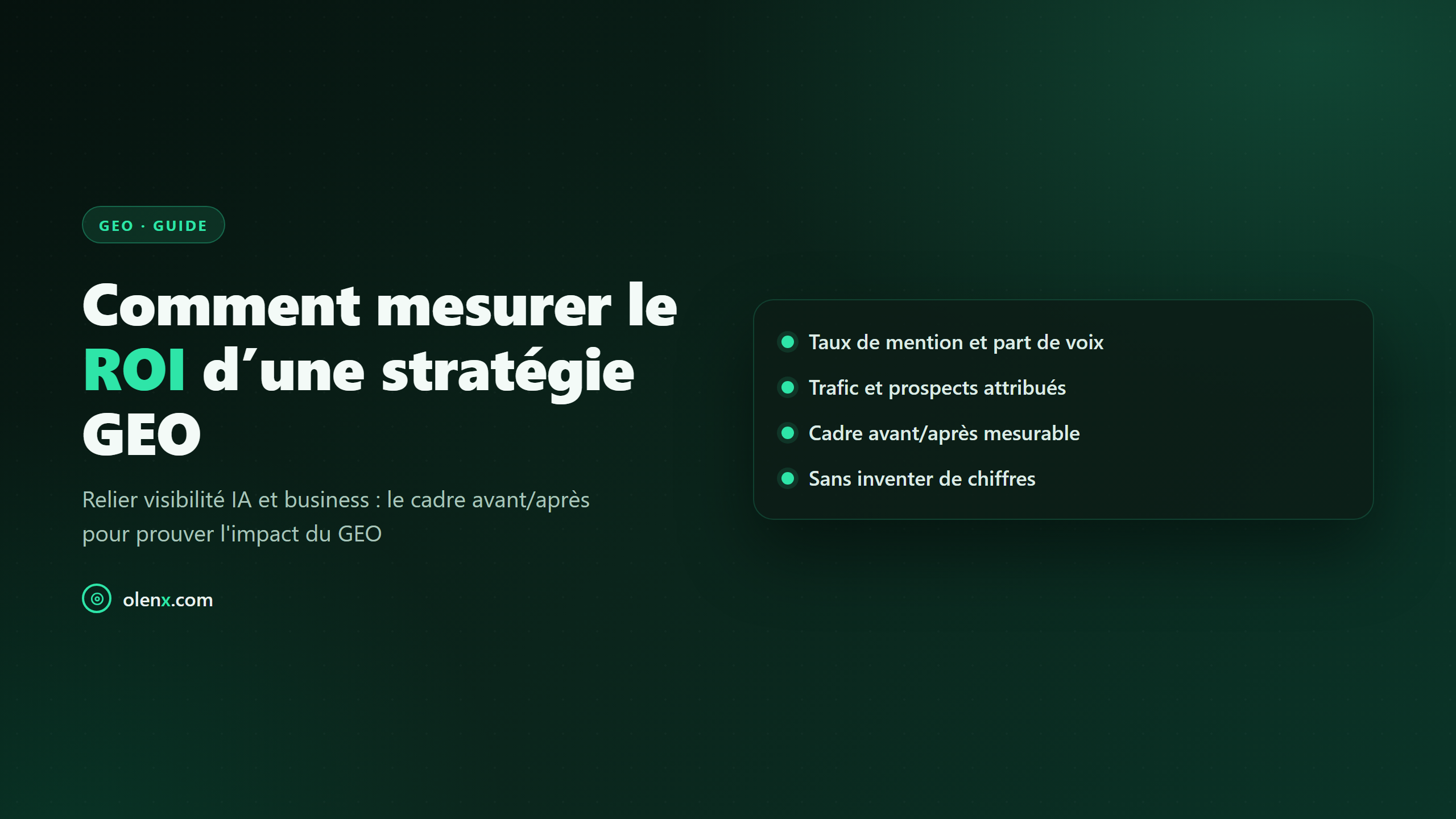 Comment mesurer le ROI d’une stratégie GEO
