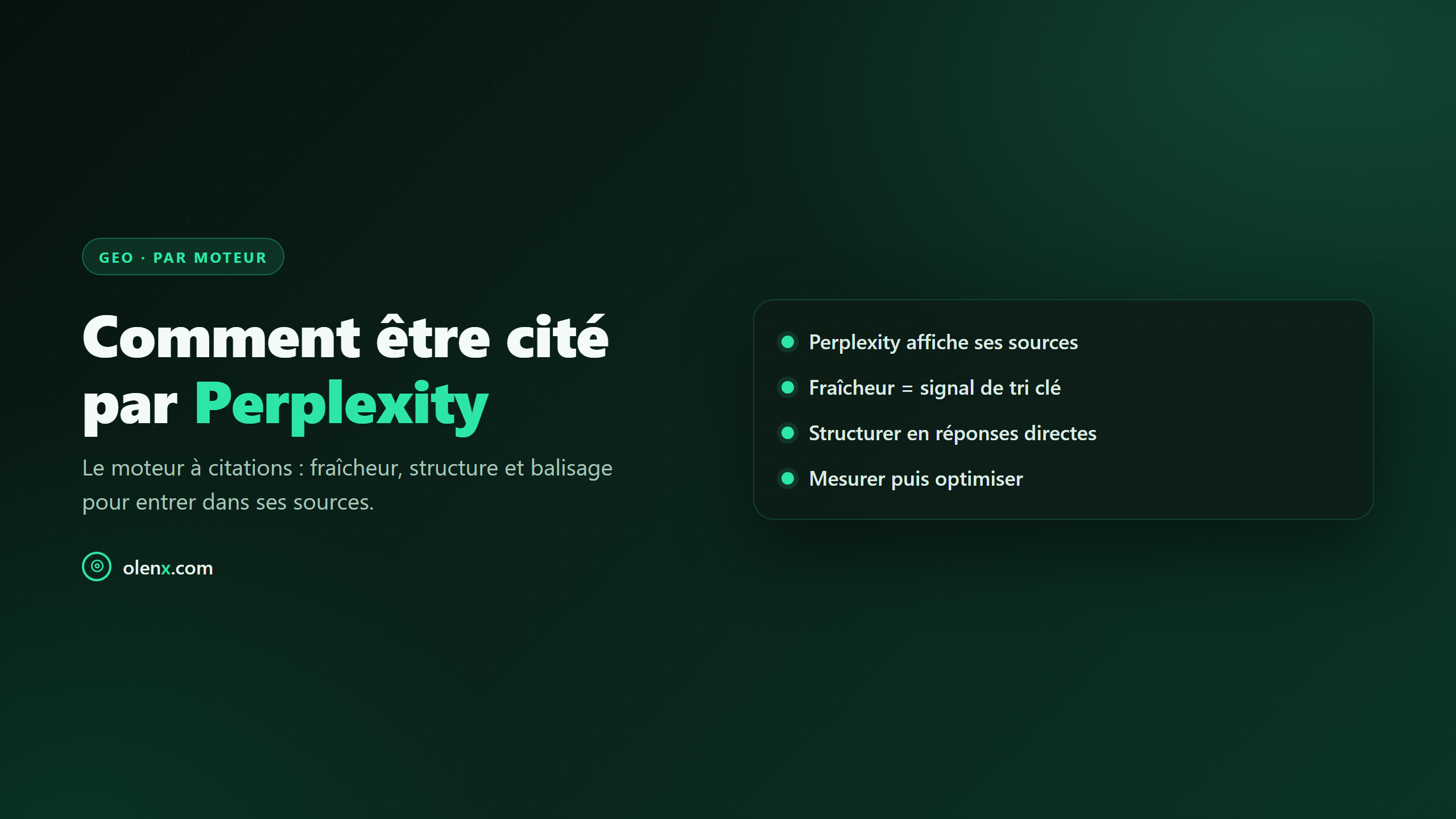 Comment être cité par Perplexity